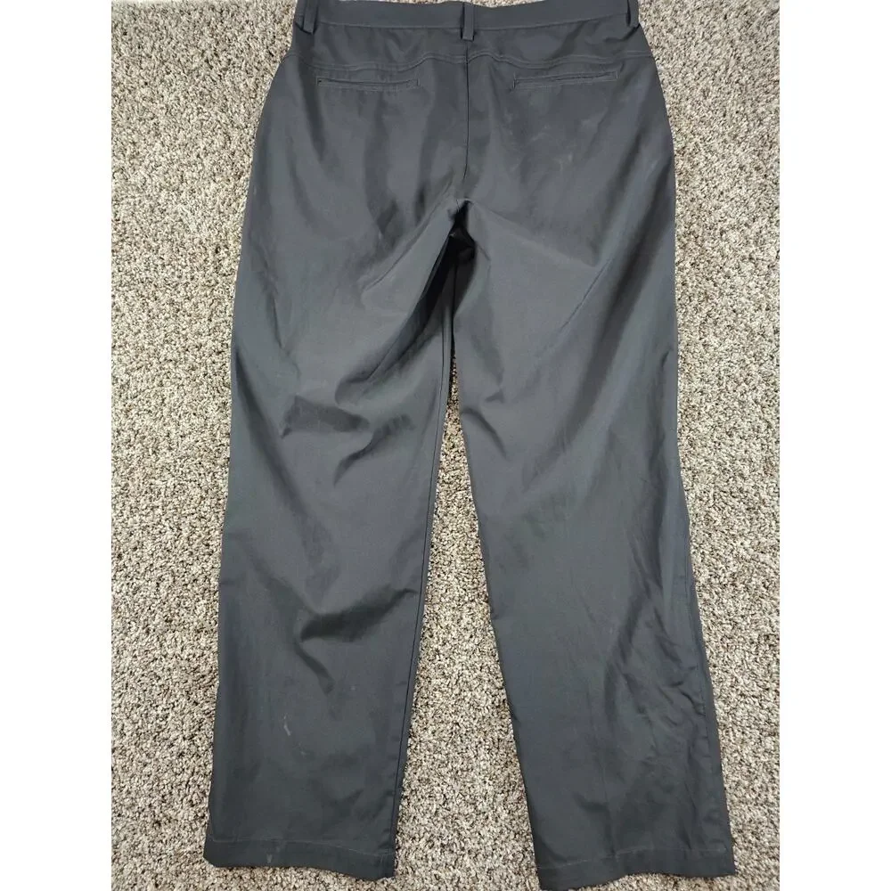 PGA Tour Pro Series Mens Sz 36x32 Flat Front Chino Golf Pants Black - Picture 4 of 4